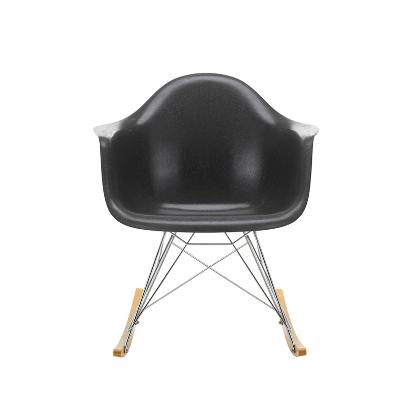 Fauteuil EAMES FIBERGLASS ARMCHAIR RAR Gris foncé Eames VITRA