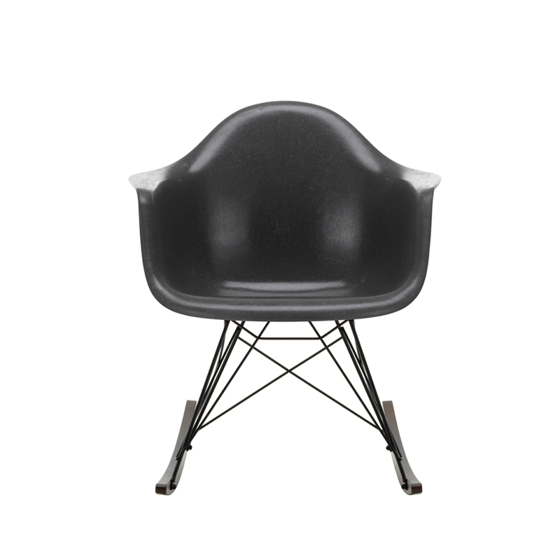 Fauteuil EAMES FIBERGLASS ARMCHAIR RAR Gris foncé Eames VITRA