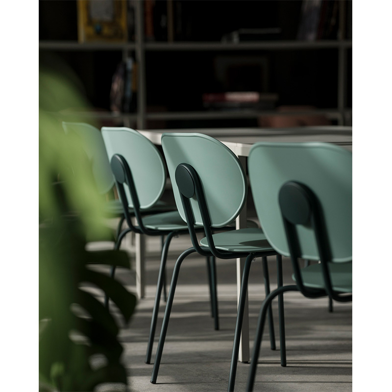 Chaise HARI PP indoor Vert / Gris anthracite ONDARRETA
