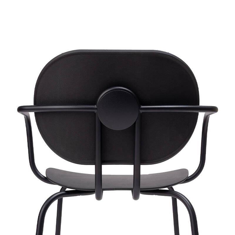Chaise HARI PP indoor avec accoudoirs Noir / Noir ONDARRETA