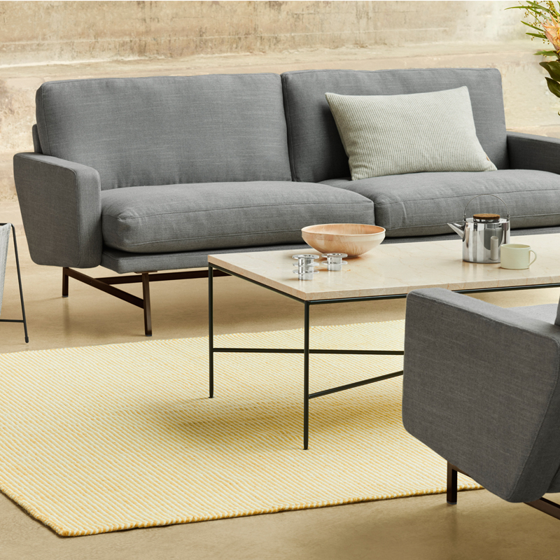 Table basse PLANNER 130x70 Crème FRITZ HANSEN