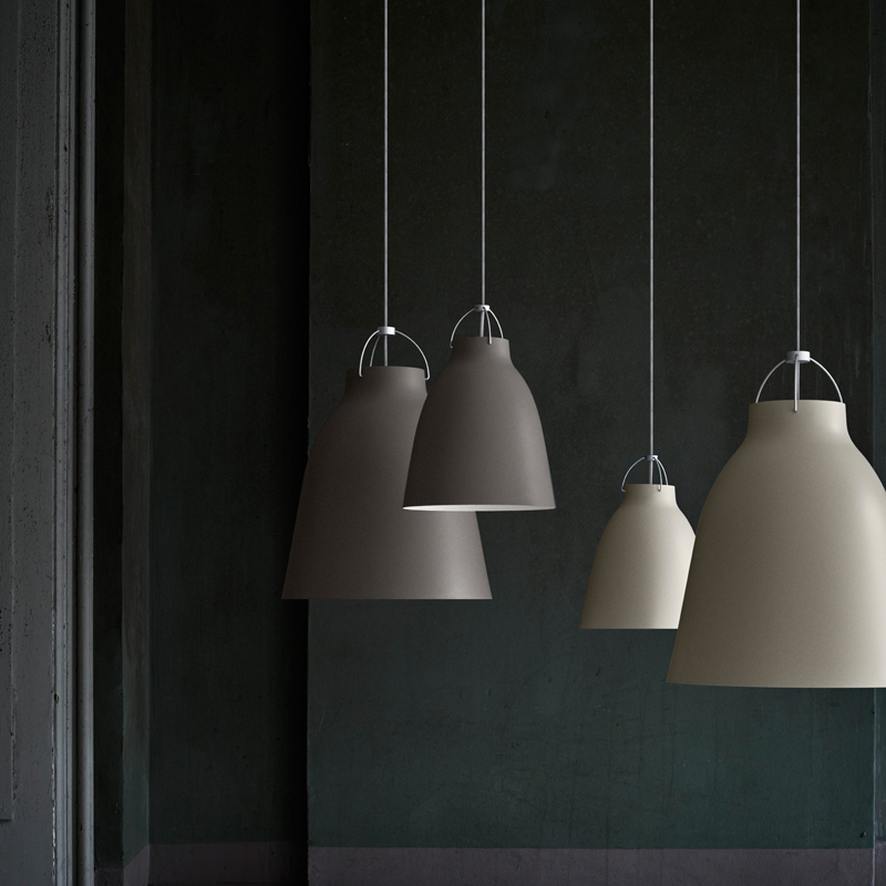 Suspension CARAVAGGIO P1 Gris 45 mat/ câble gris FRITZ HANSEN
