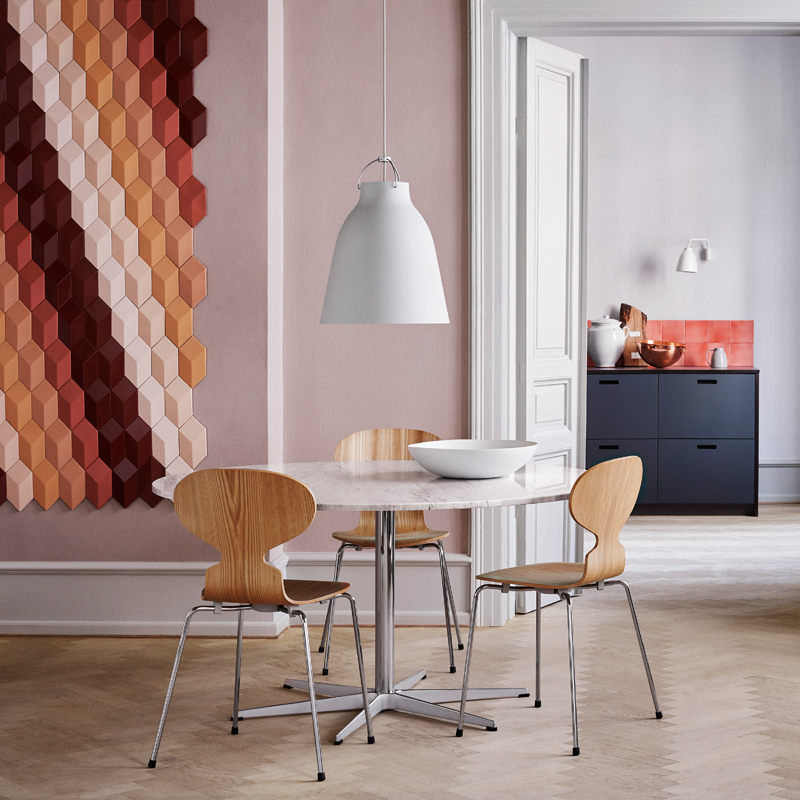 Suspension CARAVAGGIO P3 Blanc mat/ câble blanc FRITZ HANSEN