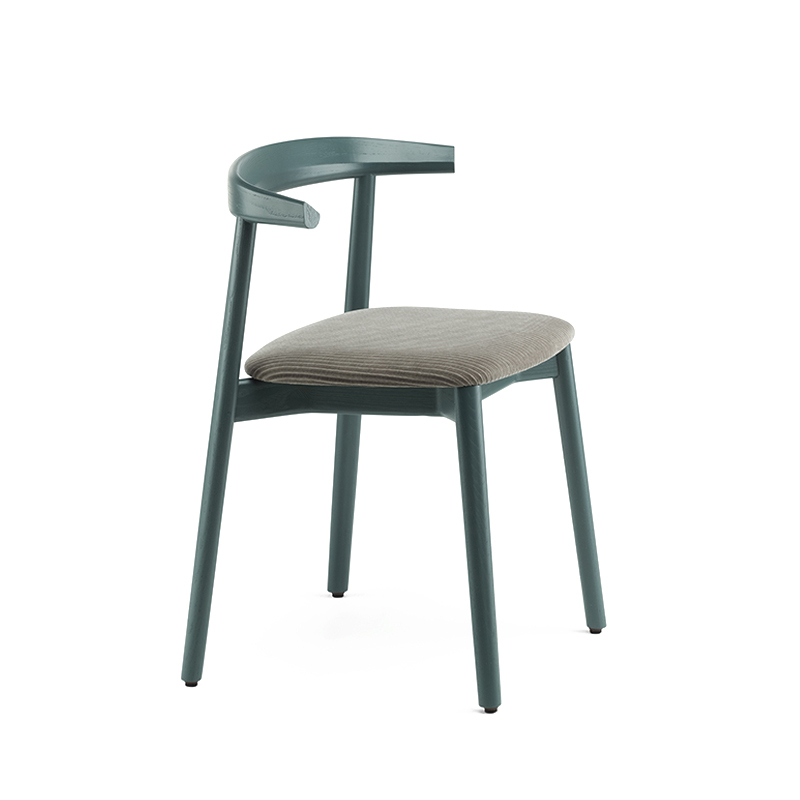 ANDO ASSISE TISSU Frêne peint coloris baie / Phlox 243