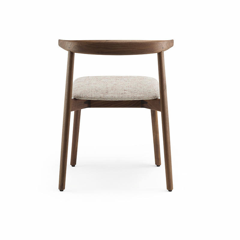 Chaise ANDO ASSISE TISSU Noyer danois huilé / Sonar 113 DE LA ESPADA