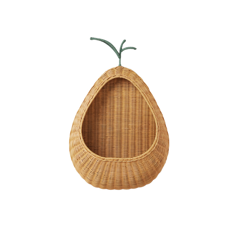 Rangement enfant PEAR BREADED WALL POCKET Naturel FERM LIVING