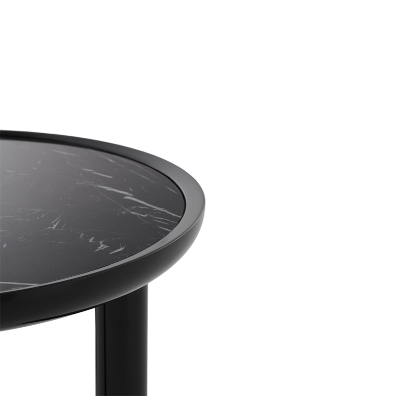 Table d'appoint guéridon K-TOP Ø 60 Noir marquina KARTELL