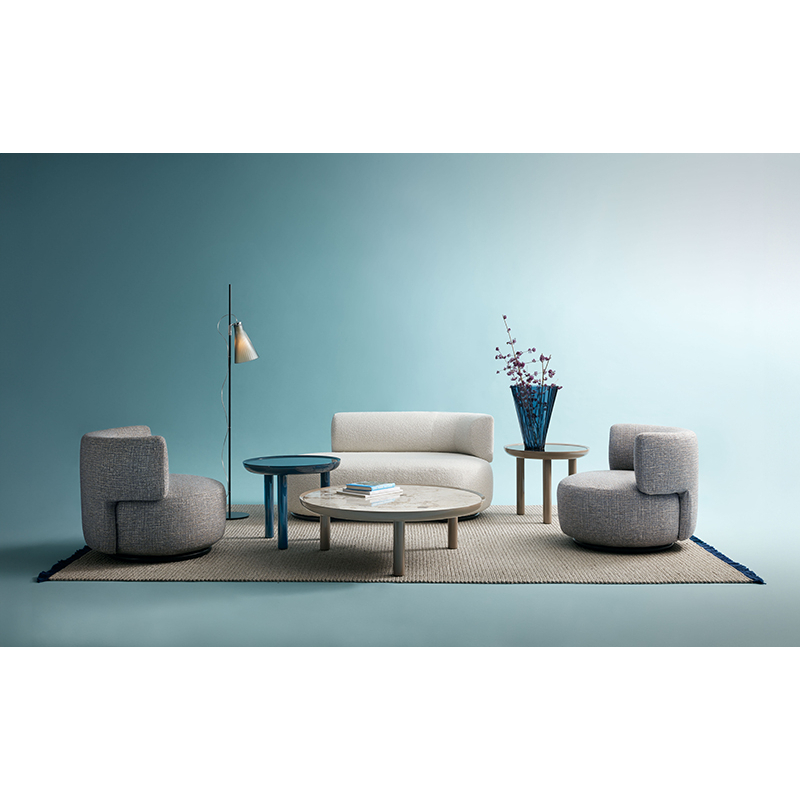 Table d'appoint guéridon K-TOP Ø 60 Miroir bronze/colombe KARTELL