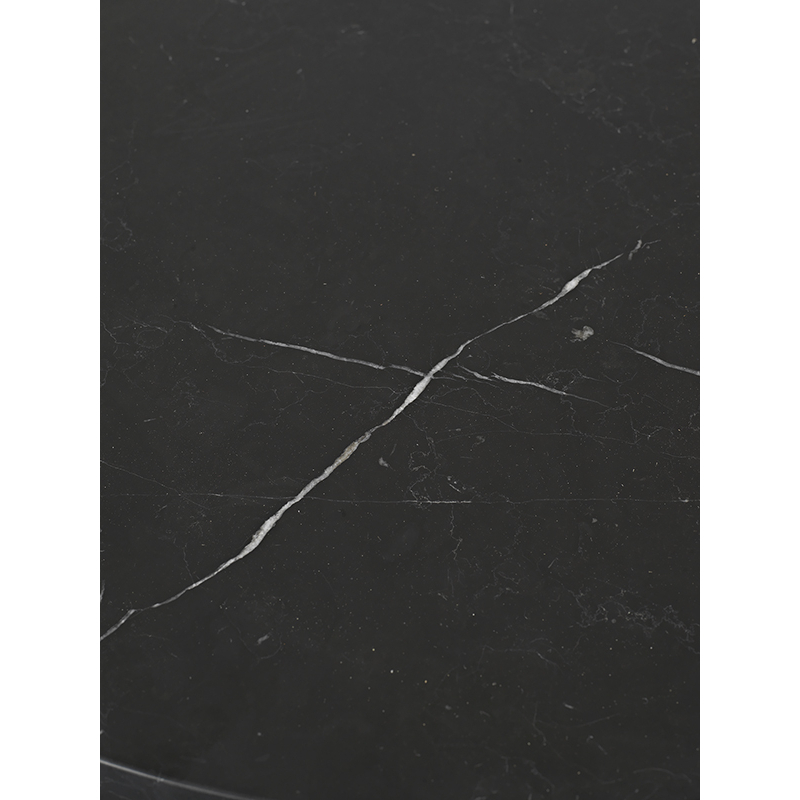 Table d'appoint guéridon TAULA H 45 Marbre noir FERM LIVING