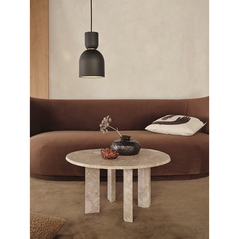 Table basse TAULA H 35 Marbre sable FERM LIVING