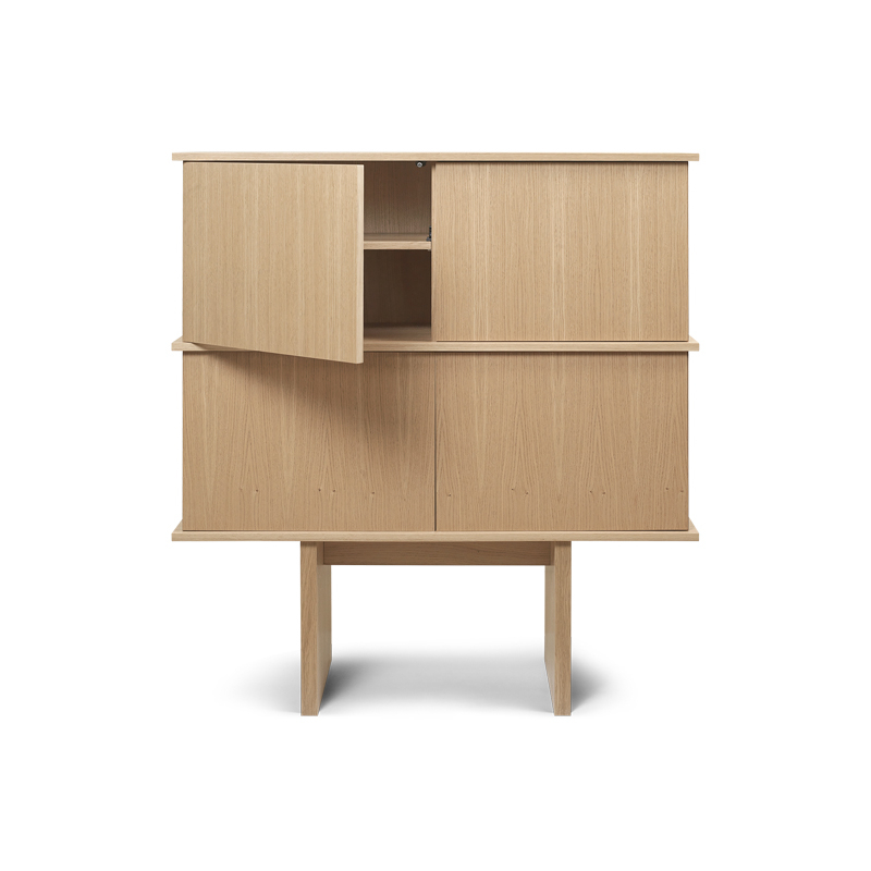 Meuble de rangement Buffet STILT DOUBLE Chêne naturel FERM LIVING