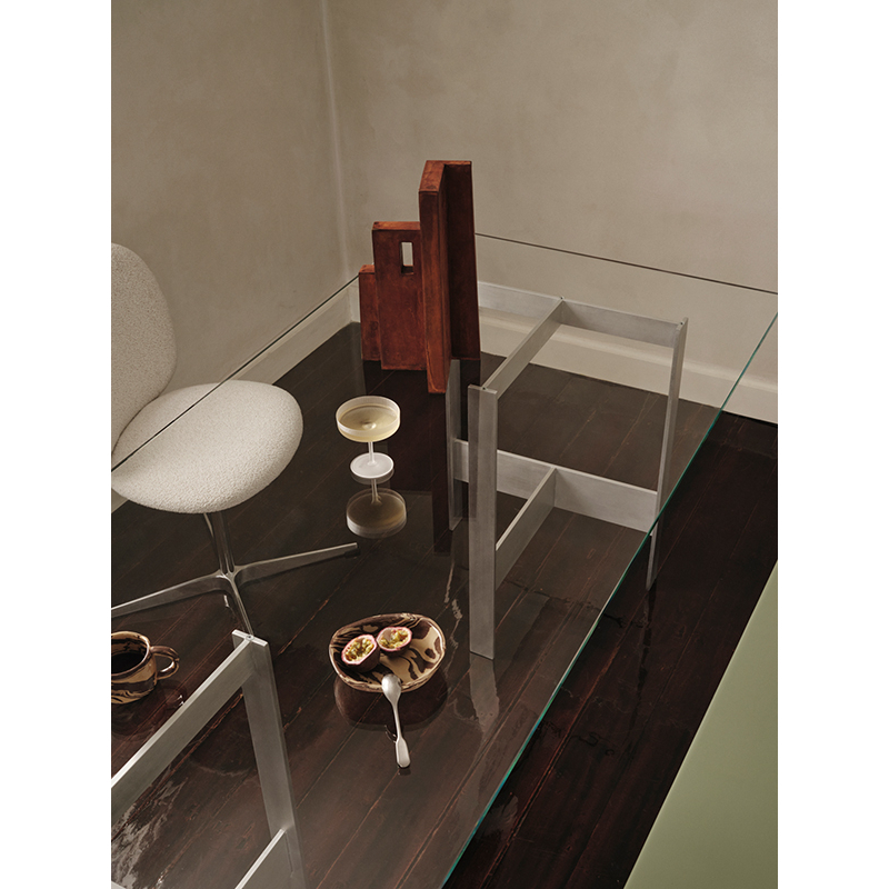 Table LAGER 200x90 Aluminium FERM LIVING