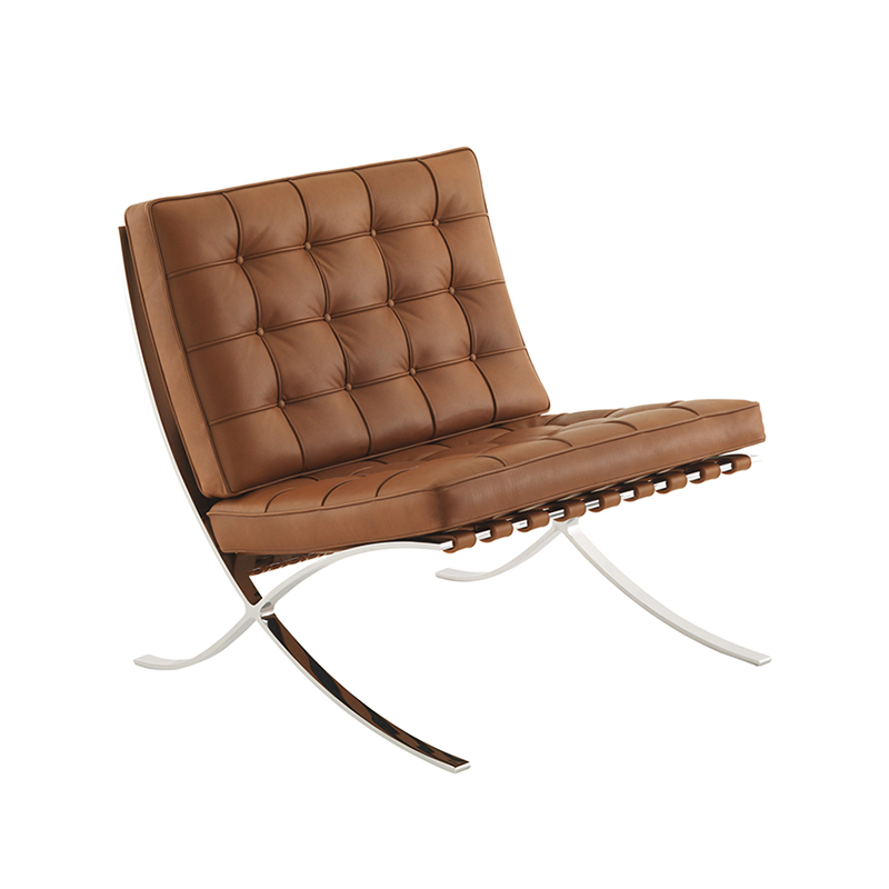 Fauteuil BARCELONA Venezia Cuir Venezia cognac KNOLL
