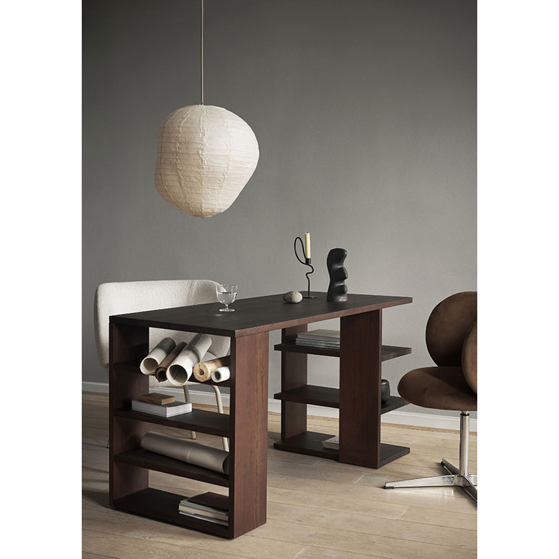 Suspension Abat-jour KURBIS Ø 60  Naturel    FERM LIVING