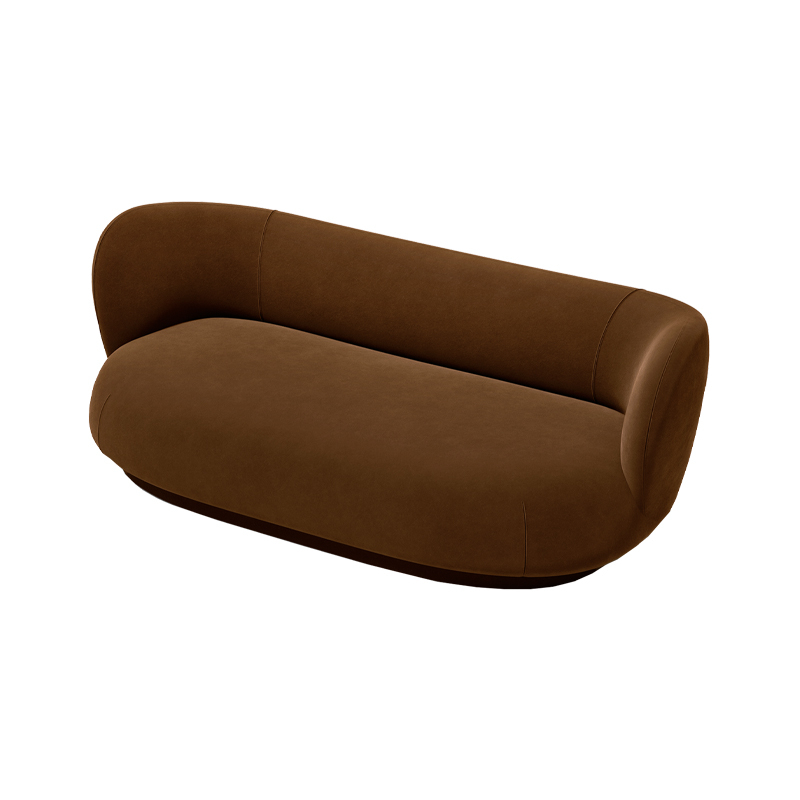 Canapé RICO Lounger Rich Velvet Marron doux FERM LIVING