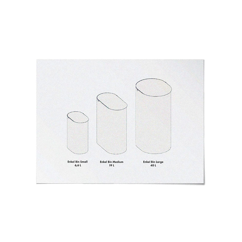 Poubelle Poubelle ENKEL H 65 Noir FERM LIVING