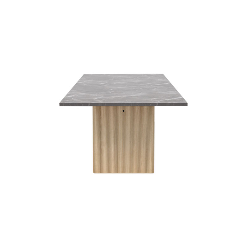 Table CABIN SQUARE Marbre Pietra gris / Chêne clair VIPP