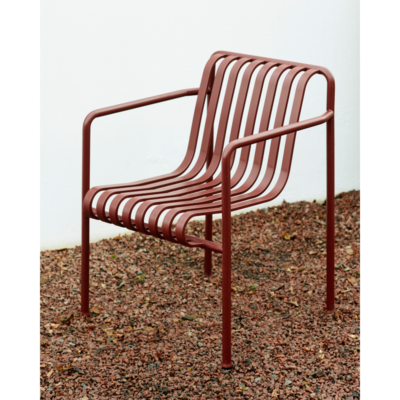 Chaise extérieur PALISSADE Rouge fer HAY