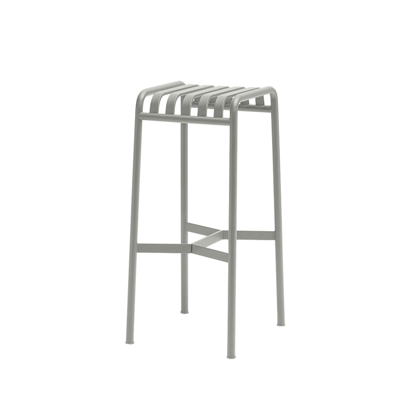 Tabouret haut PALISSADE Gris clair HAY