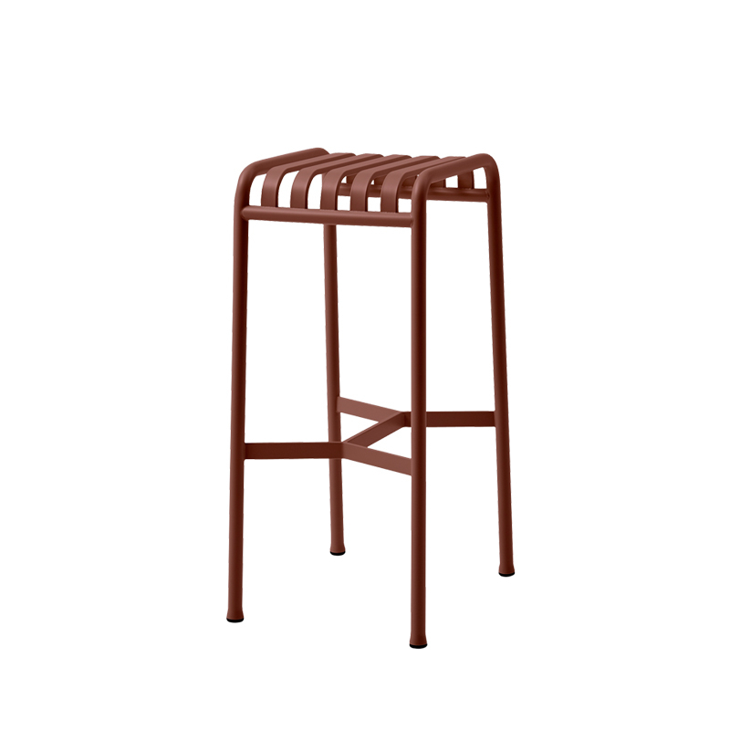 Tabouret haut PALISSADE Rouge fer HAY