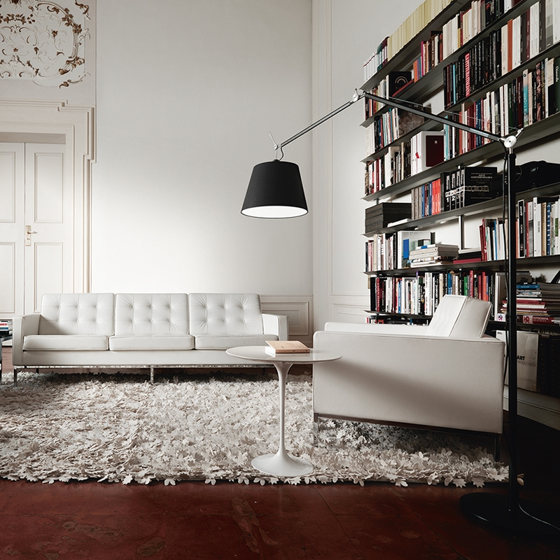 Table d'appoint guéridon SAARINEN plateau stratifié Blanc KNOLL