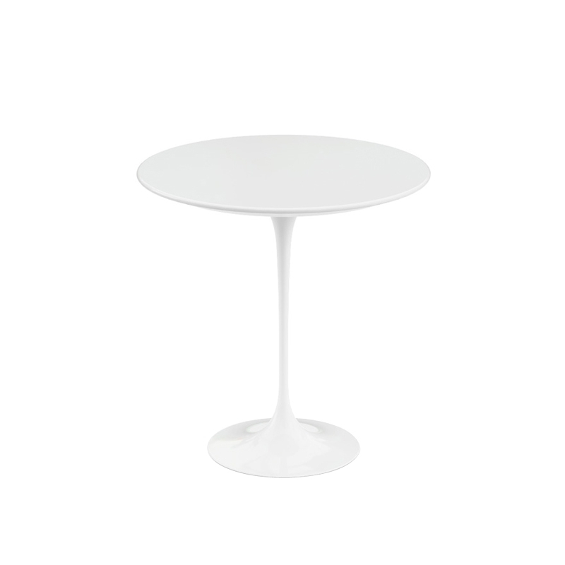 Table d'appoint guéridon SAARINEN plateau stratifié Blanc KNOLL