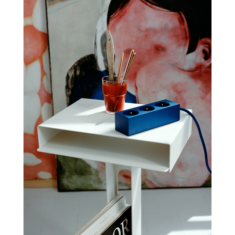 Table d'appoint guéridon Table SIDEKICK Perle PEDESTAL