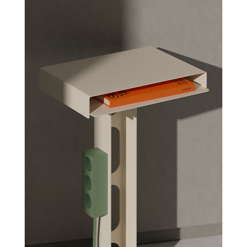 Table d'appoint guéridon Table SIDEKICK Perle PEDESTAL