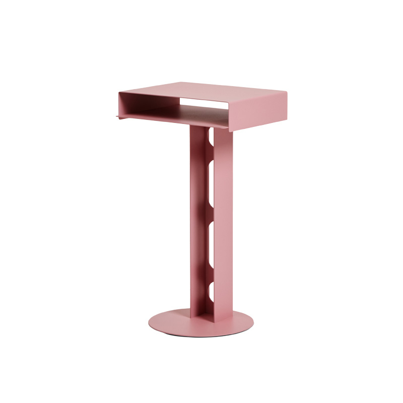 Table d'appoint guéridon Table SIDEKICK Bubble gum PEDESTAL