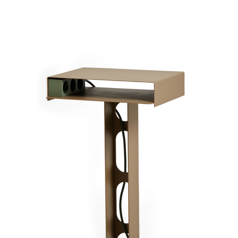 Table d'appoint guéridon Table SIDEKICK Sandstorm PEDESTAL