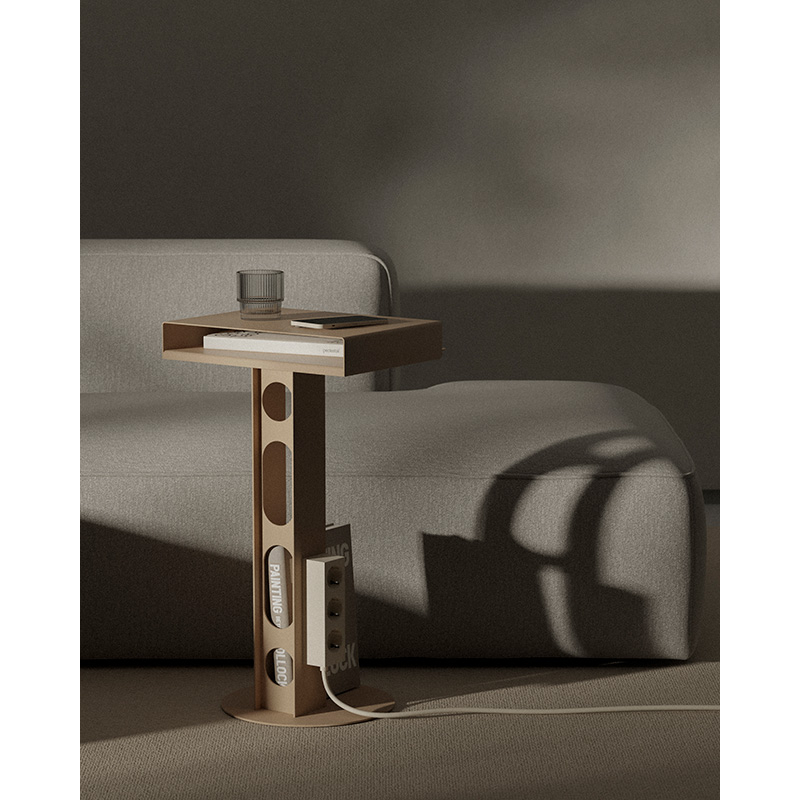 Table d'appoint guéridon Table SIDEKICK Sandstorm PEDESTAL