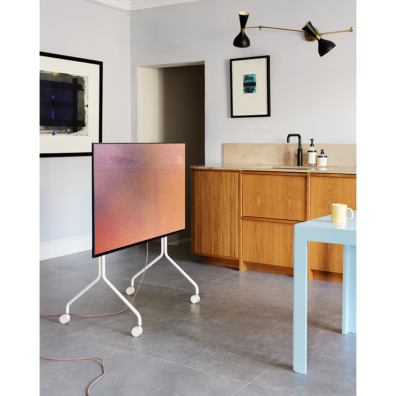 Meuble TV Support TV MOON ROLLIN' Perle PEDESTAL