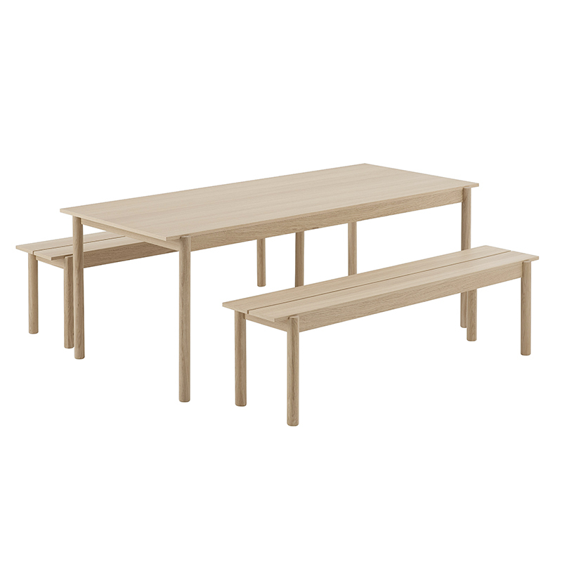 Banc LINEAR WOOD Chêne MUUTO
