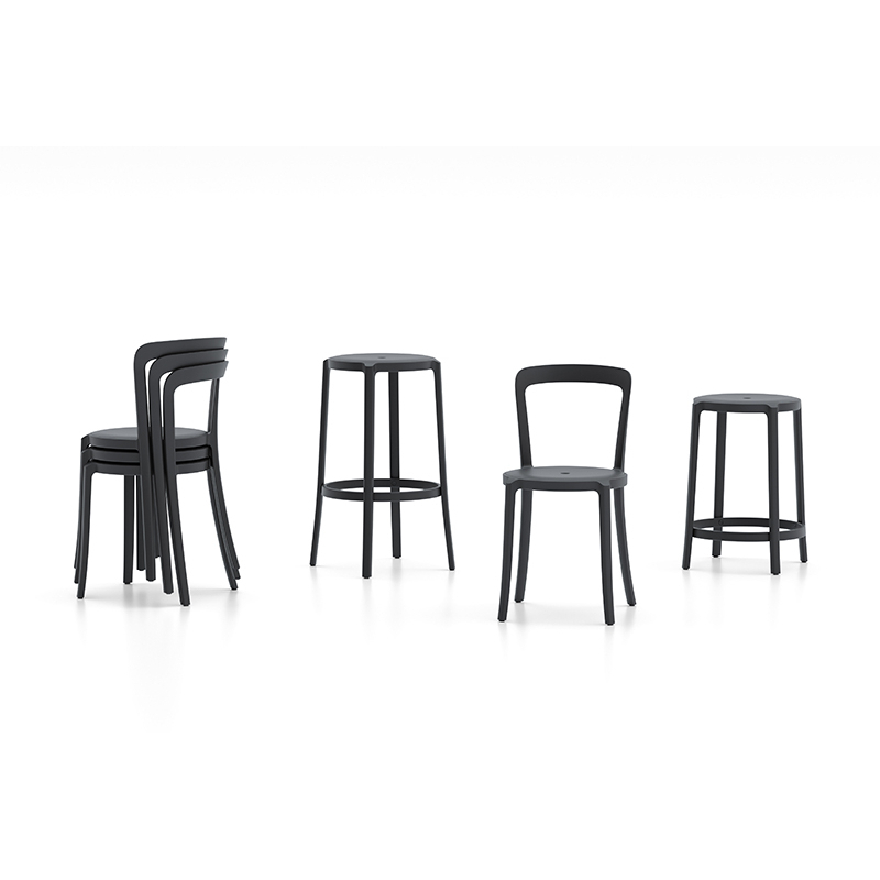 Tabouret haut ON & ON Blanc EMECO
