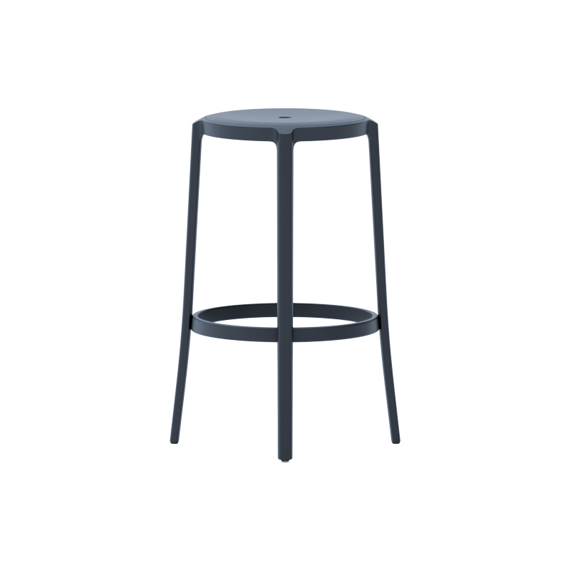 Tabouret haut ON & ON Bleu marine EMECO