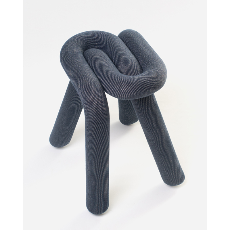 Tabouret BOLD Bleu pailleté MOUSTACHE
