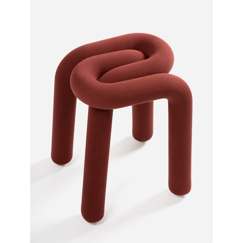 Tabouret BOLD Rouge pailleté MOUSTACHE