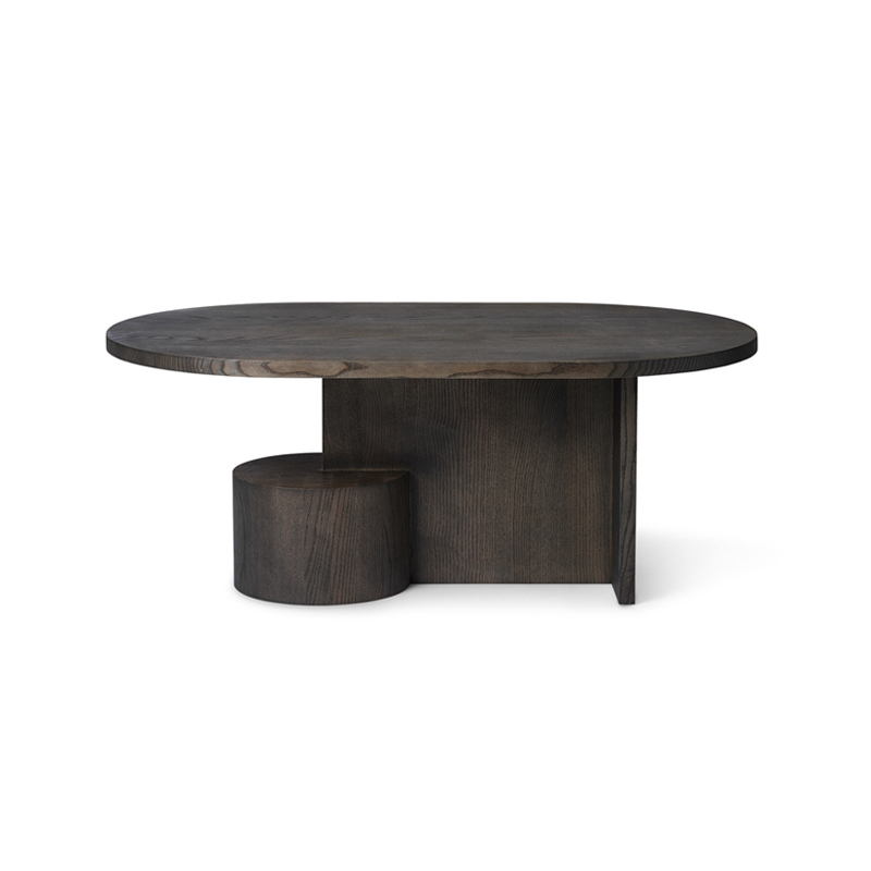 Table basse INSERT Frêne teinté noir FERM LIVING