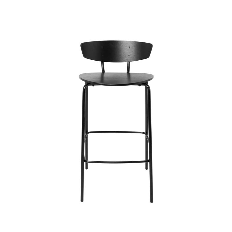 Tabouret haut HERMAN Noir FERM LIVING