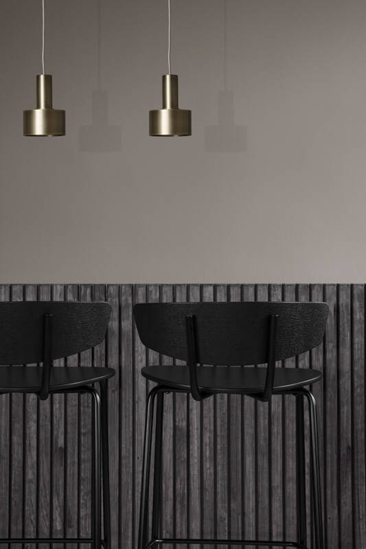 Tabouret haut HERMAN Noir FERM LIVING