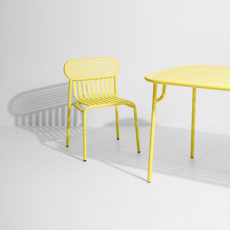 Chaise extérieur WEEK-END Jaune PETITE FRITURE
