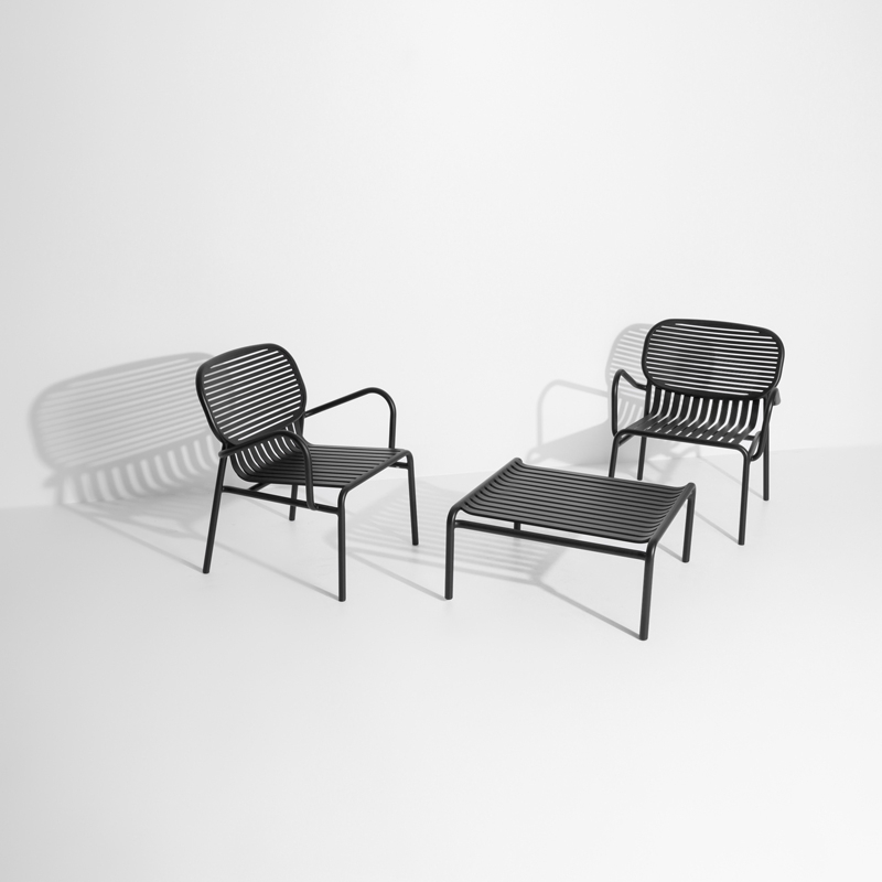 Fauteuil extérieur WEEK-END Noir PETITE FRITURE