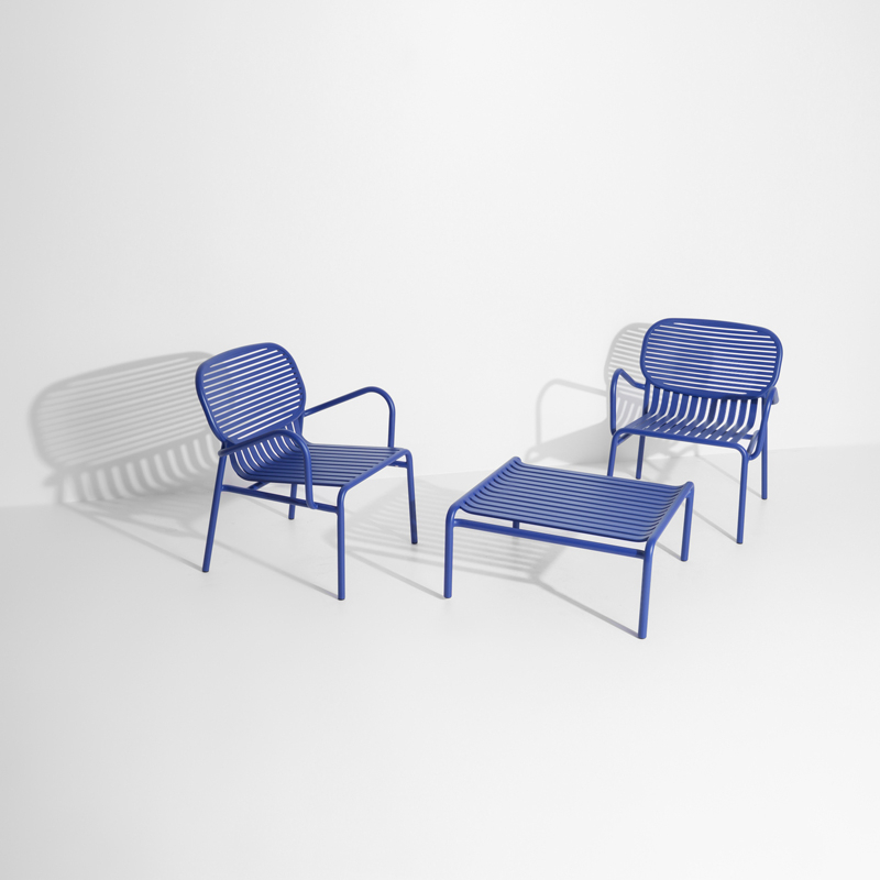Fauteuil extérieur WEEK-END Bleu PETITE FRITURE