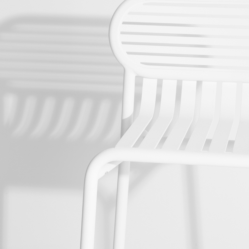 Tabouret haut WEEK-END Blanc PETITE FRITURE