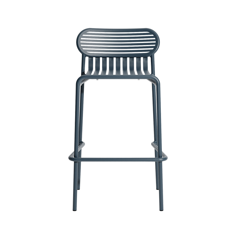 Tabouret haut WEEK-END Gris bleu PETITE FRITURE