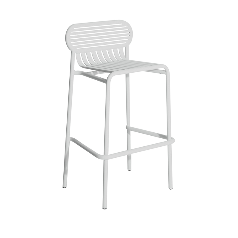 Tabouret haut WEEK-END Gris perle PETITE FRITURE