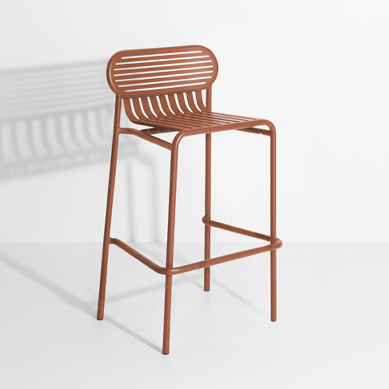 Tabouret haut WEEK-END Terracotta PETITE FRITURE