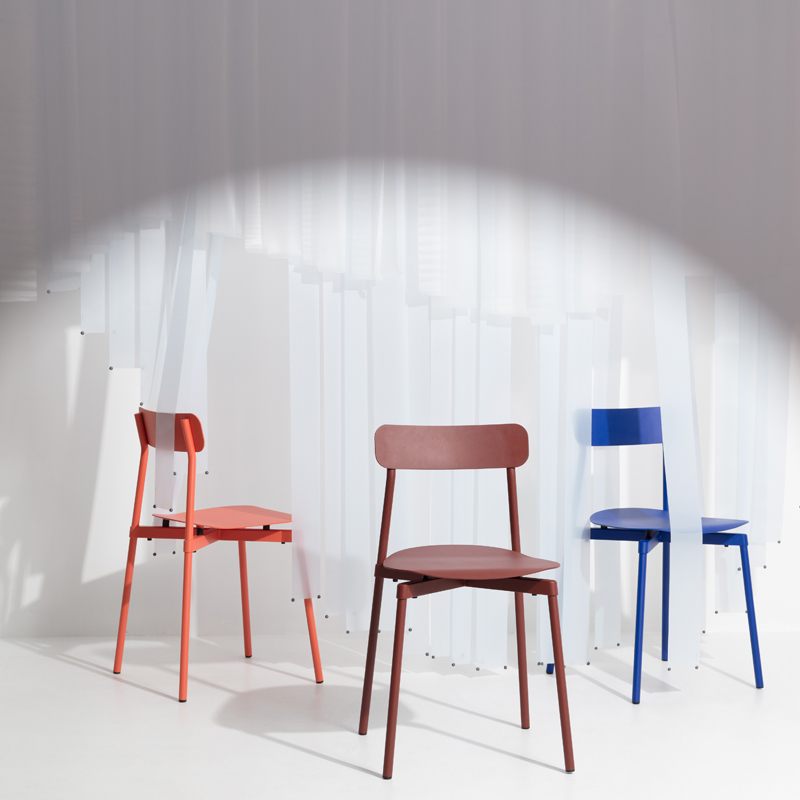 Chaise FROMME Rouge brun PETITE FRITURE