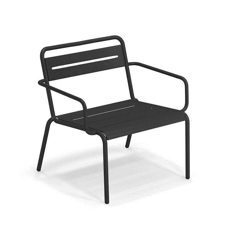 Fauteuil extérieur STAR Noir EMU