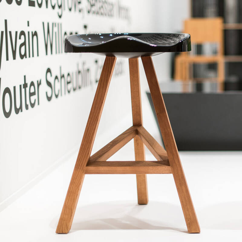 Tabouret haut HEIDI Noir ESTABLISHED & SONS